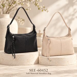 Soft Vegan Leather Shoulder Bag