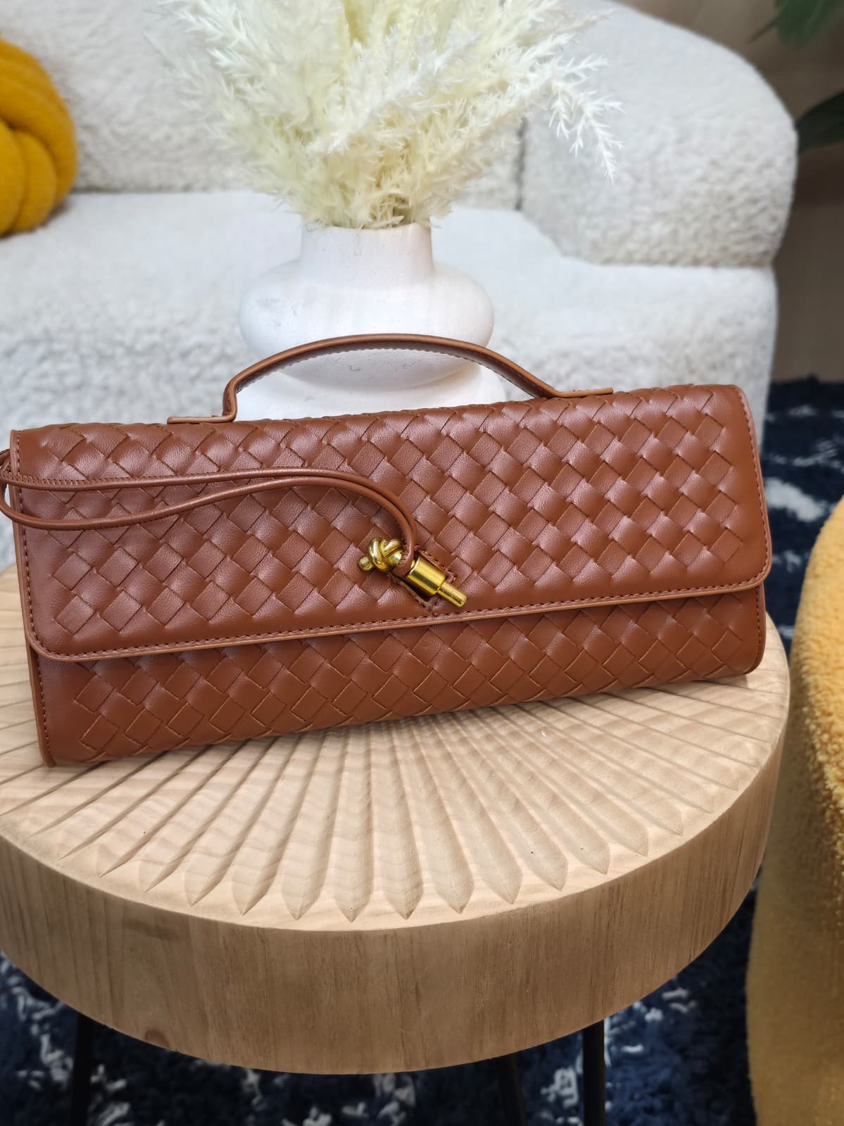 1893W - Woven Texture Long Clutch & Crossbody Bag - Image 7