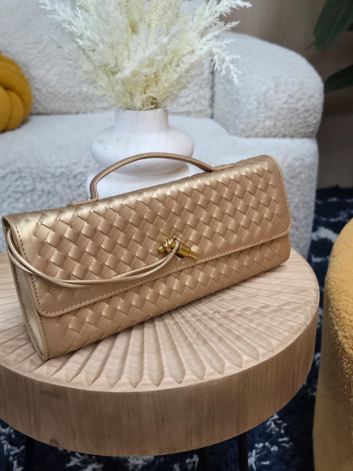 1893W - Woven Texture Long Clutch & Crossbody Bag - Image 3