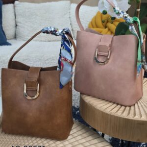 AS-20571 - Buckle Flap-Over Bucket Shoulder Bag