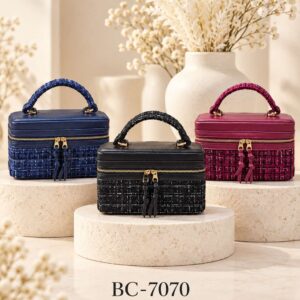 BC-7070 Tweed Mini Satchel Handbag