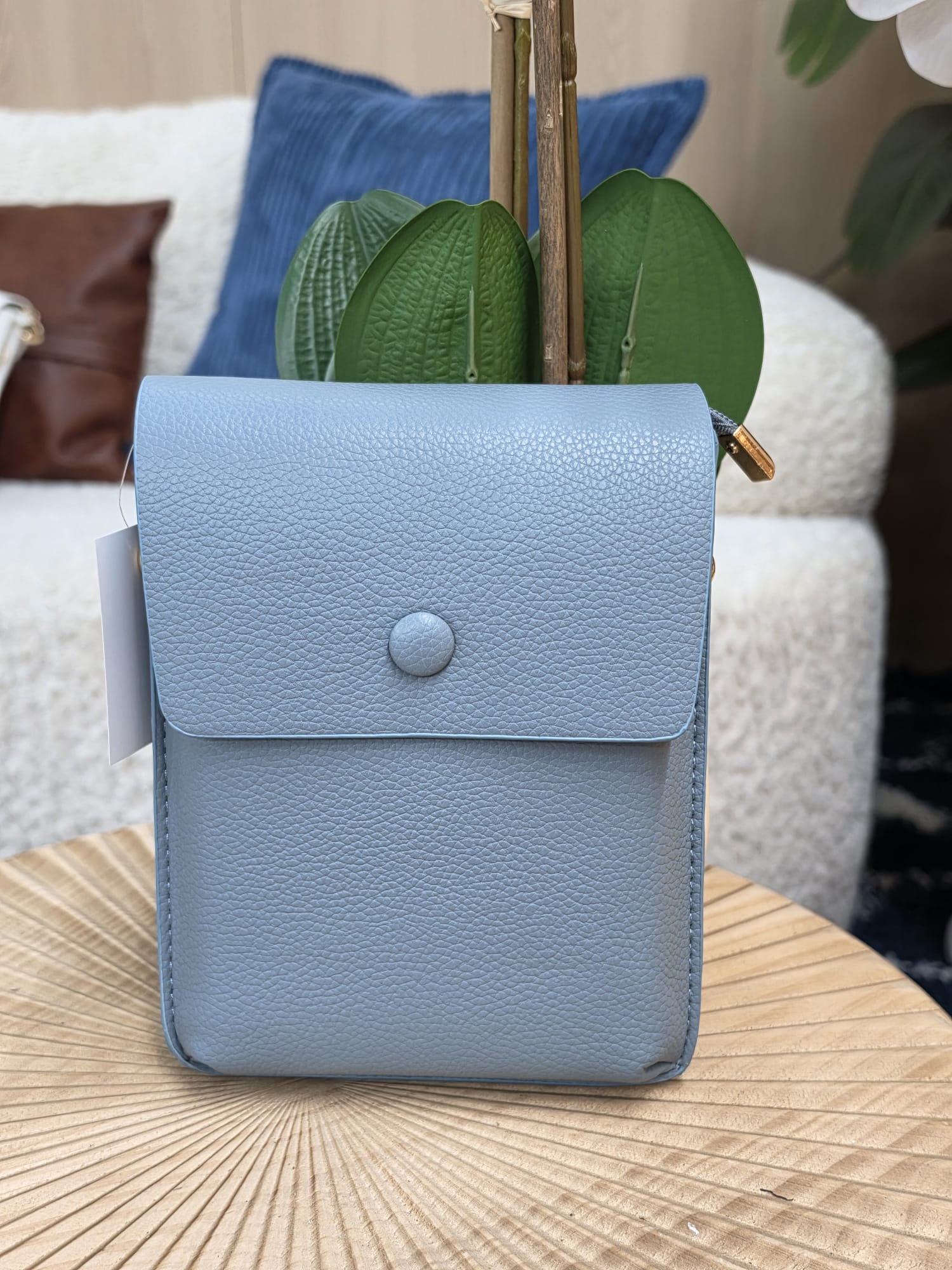 CA-105 - Pebble Grain Flap Over Crossbody Bag - Image 3