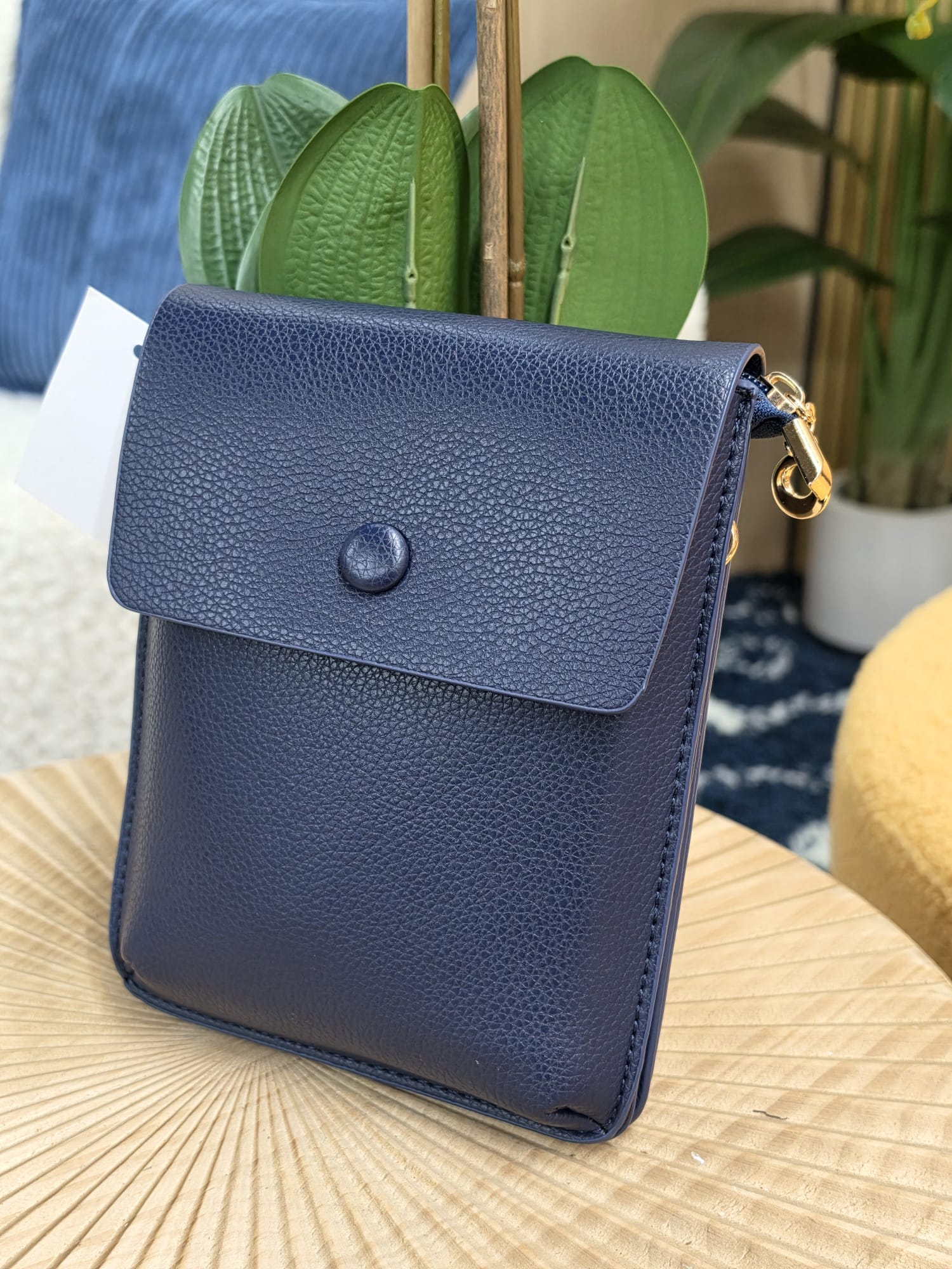 CA-105 - Pebble Grain Flap Over Crossbody Bag - Image 4