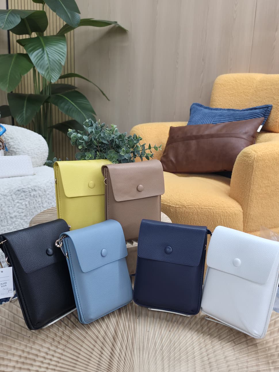CA-105 - Pebble Grain Flap Over Crossbody Bag