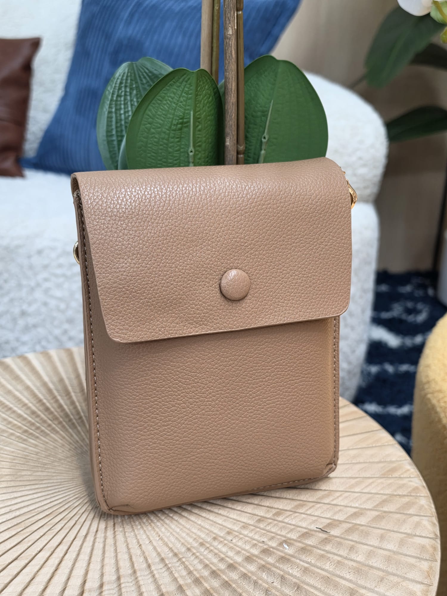 CA-105 - Pebble Grain Flap Over Crossbody Bag - Image 7