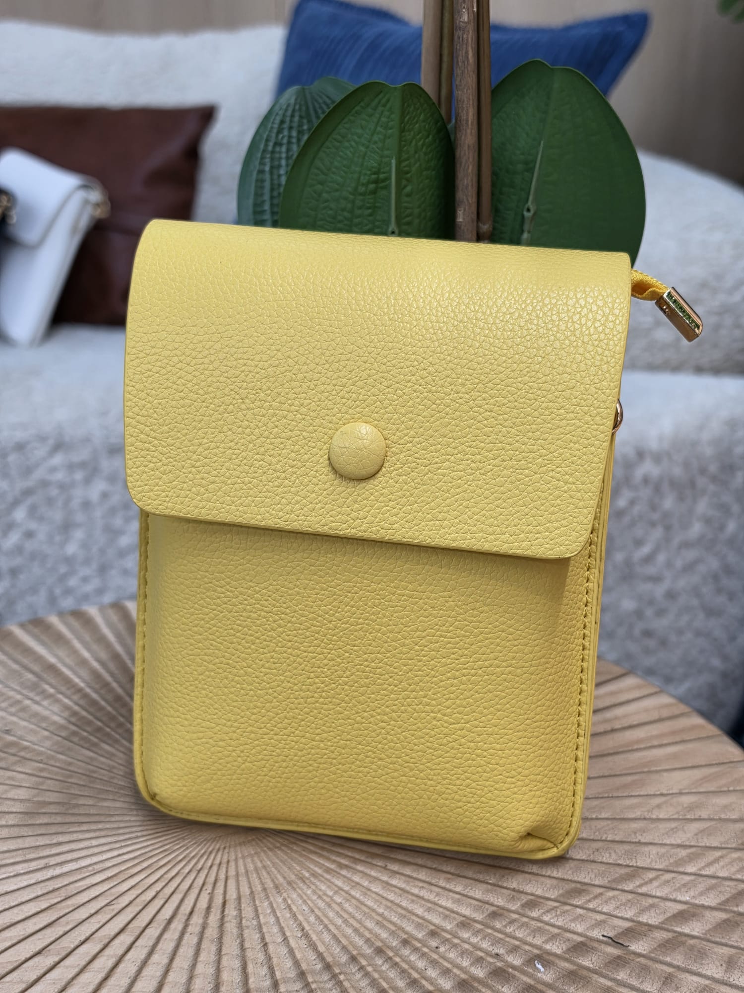 CA-105 - Pebble Grain Flap Over Crossbody Bag - Image 6
