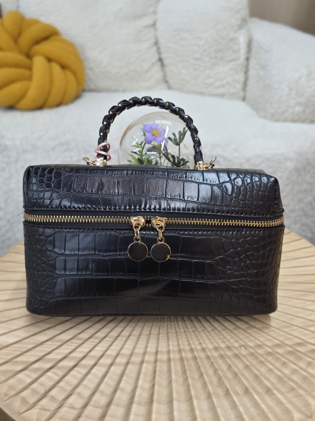 UW-20878 - Croc Print Mini Satchel & Crossbody Bag - Image 2