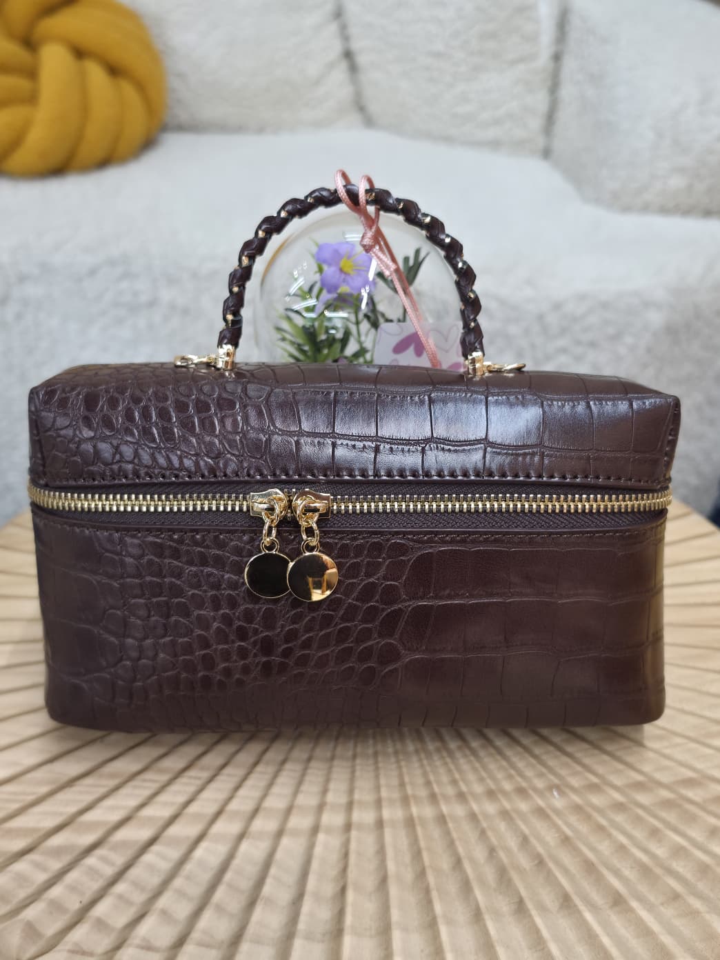 UW-20878 - Croc Print Mini Satchel & Crossbody Bag - Image 3